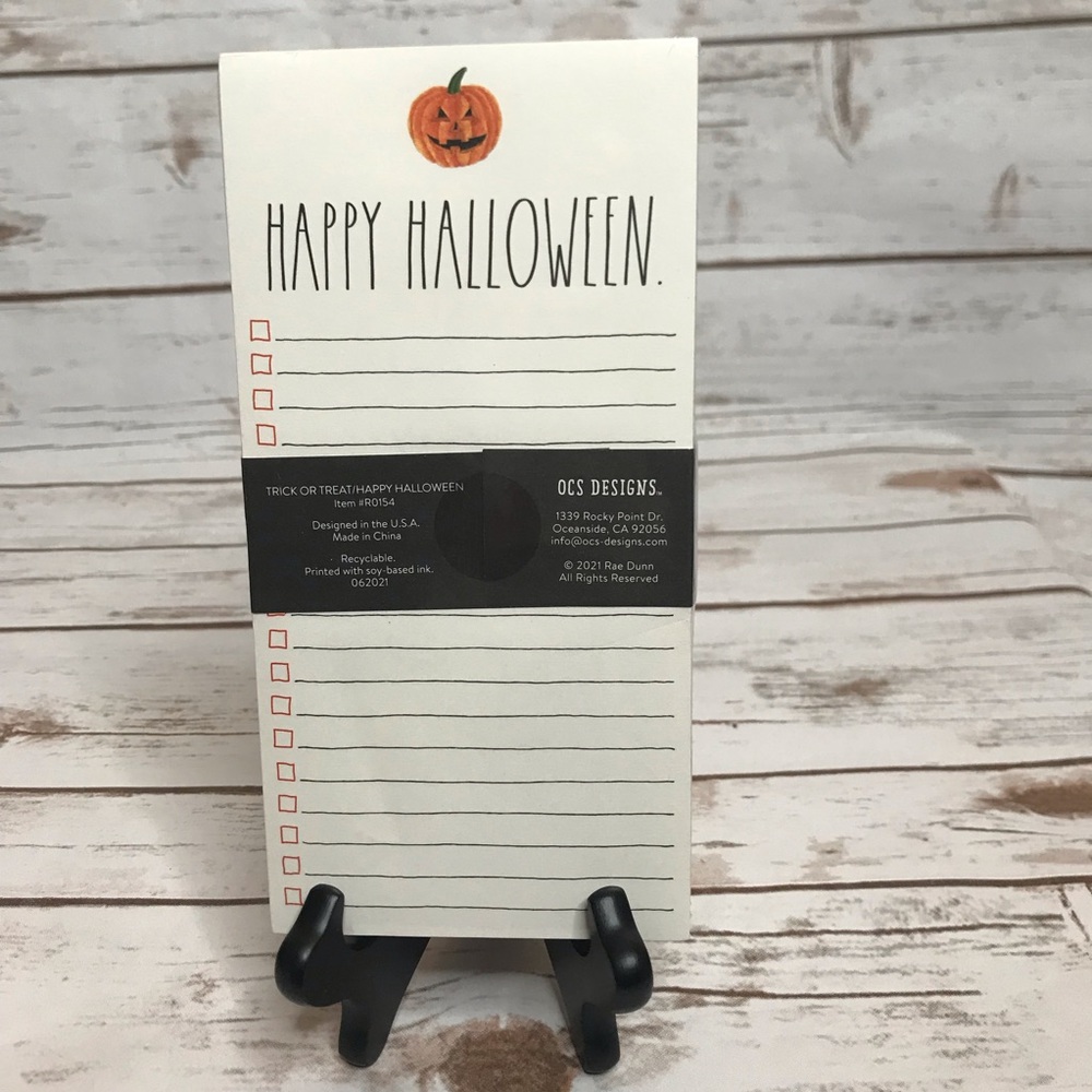 Rae Dunn TRICK OR TREAT Notepad Set - Picture 3 of 7